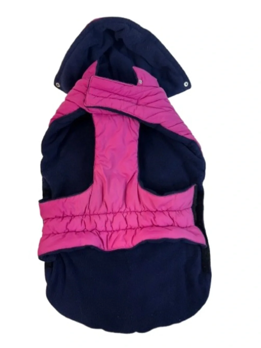 Magenta Quilted Dog Coat
